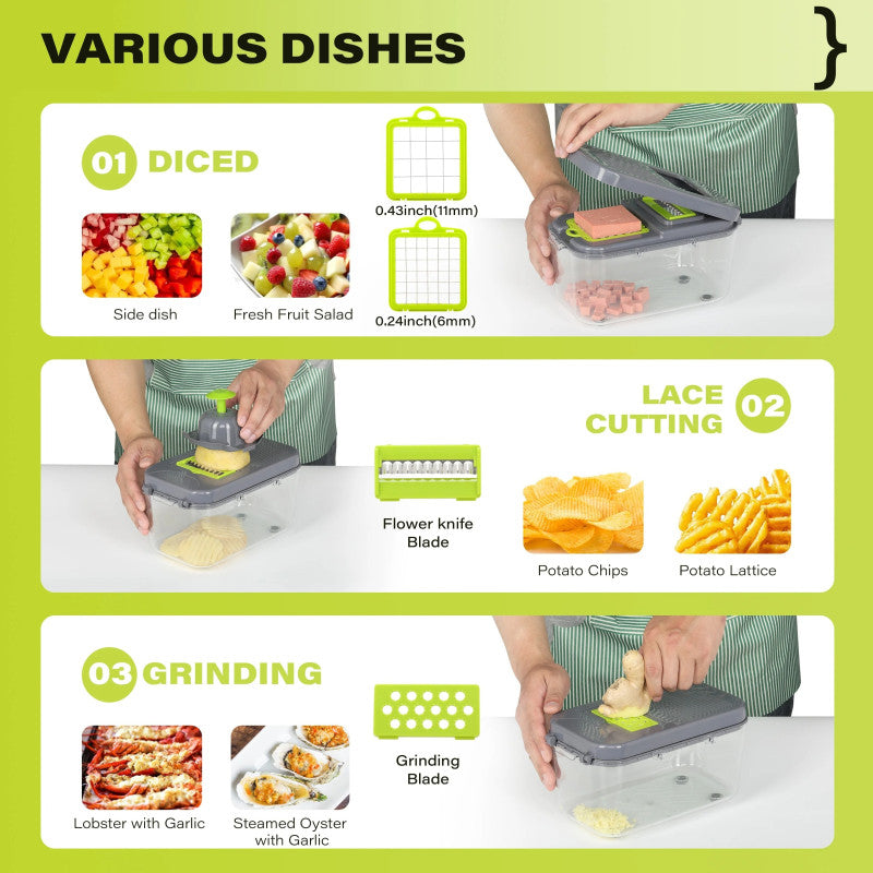 22-1 All-in-one vegetable slicer