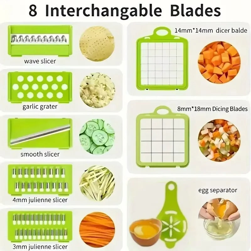 16-1 All-in-one vegetable slicer