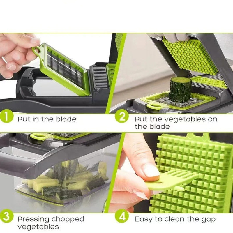 16-1 All-in-one vegetable slicer