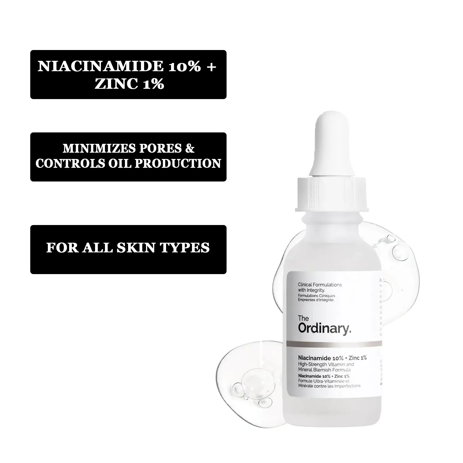 The Ordinary Skin Brightening Niacinamide 10% + Zinc 1% Serum 30ml