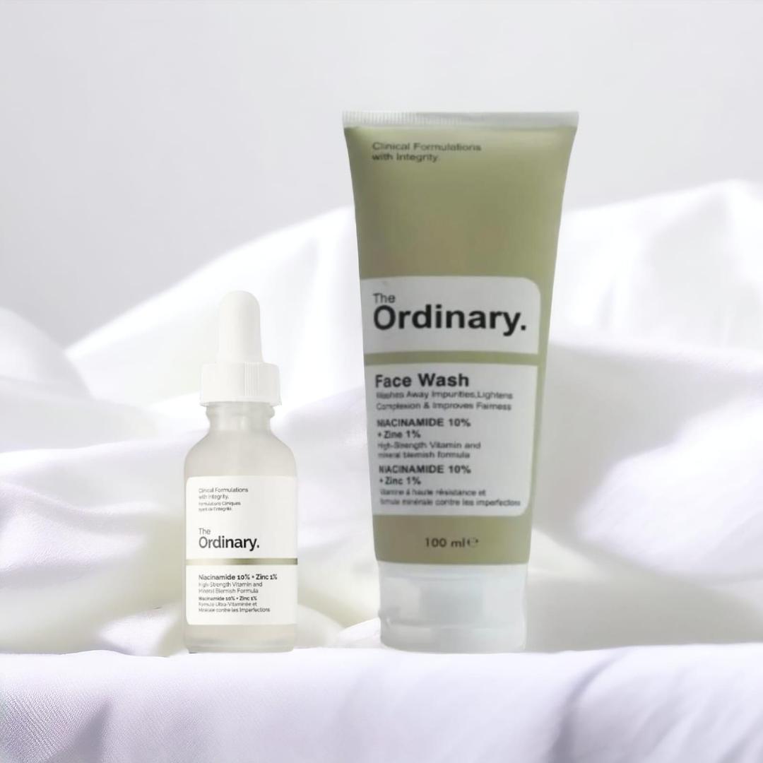 2 in 1 Skin Care Deal | The Ordinary Face Wash Azelaic Acid Suspension 10% & Niacinamide Serum