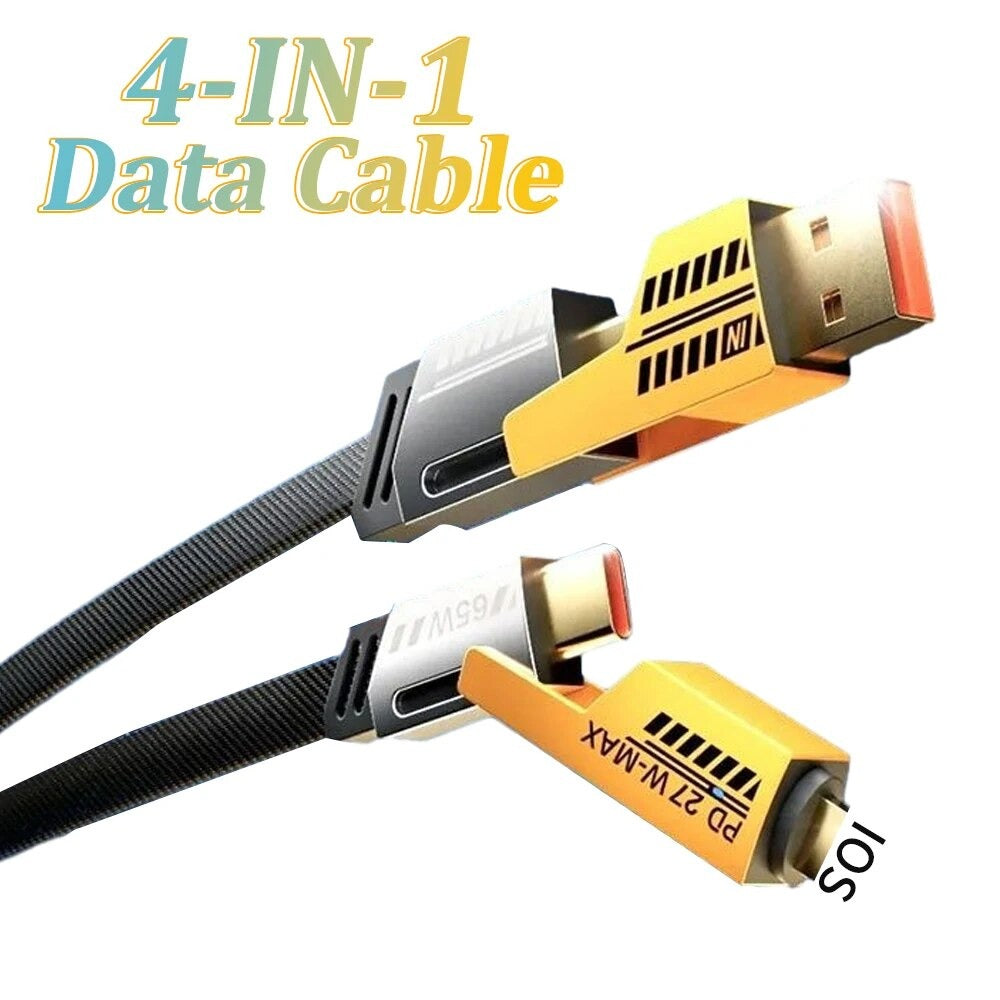 Logilink 60W Fast Charging Data Cable 4‑in‑1 Multi USB