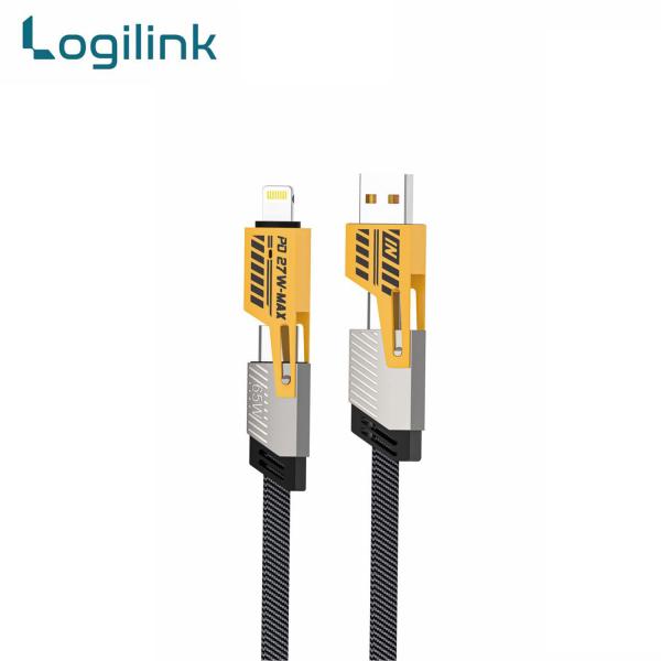 Logilink 60W Fast Charging Data Cable 4‑in‑1 Multi USB
