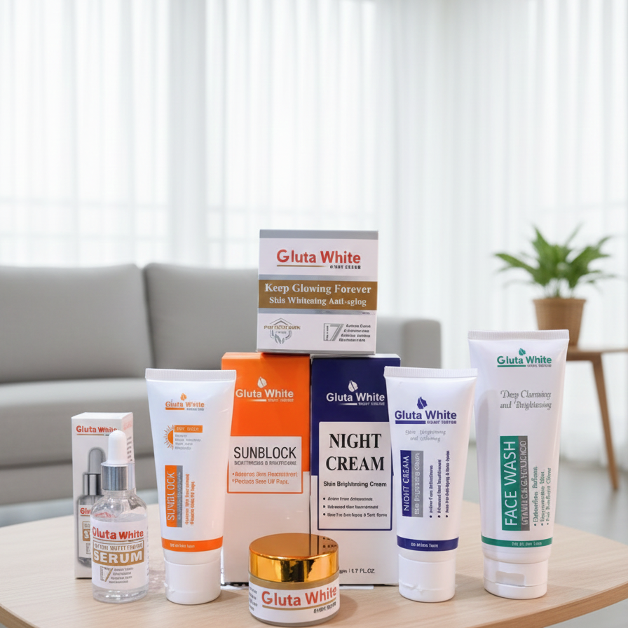 Gluta White 5 in 1 Complete Brightening Skincare Kit