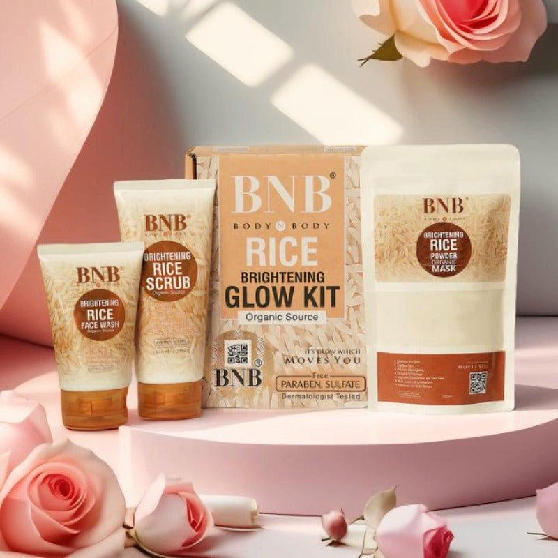 Bnb 3 In 1 Rice Extract Kit Brightening Hydrating And Skin